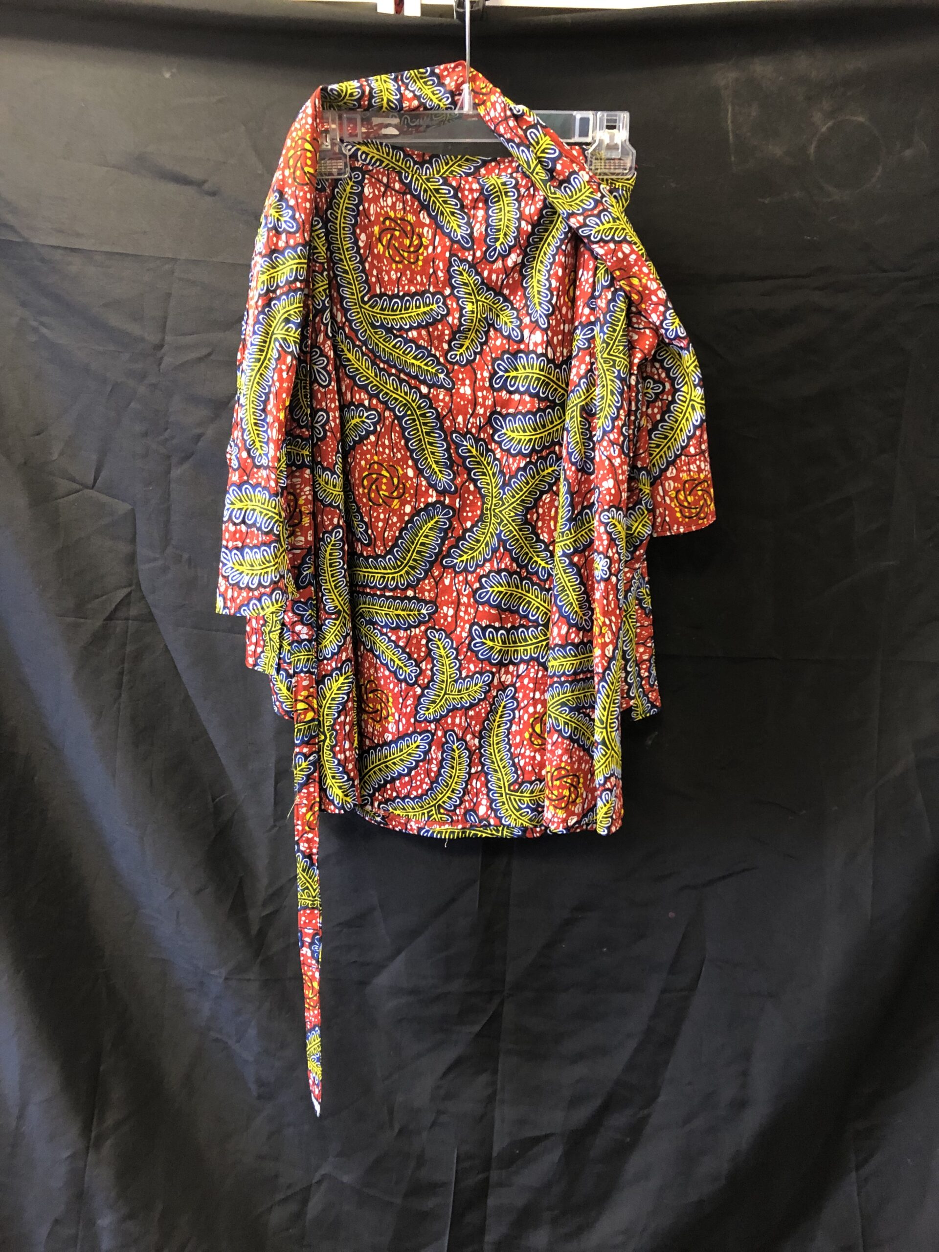 Orange Green African print skirt - TATA AFRIKAN IMPORTS